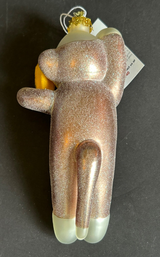 Calzino ornamento vetro soffiato disegni ciliegia scimmia banana vacanza 7 pollici nuovo con etichette regalo - Foto 7 di 11