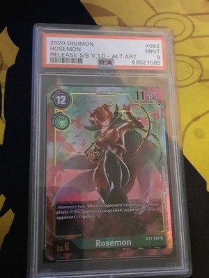 Digimon Tcg Rosemon Psa 9 AA