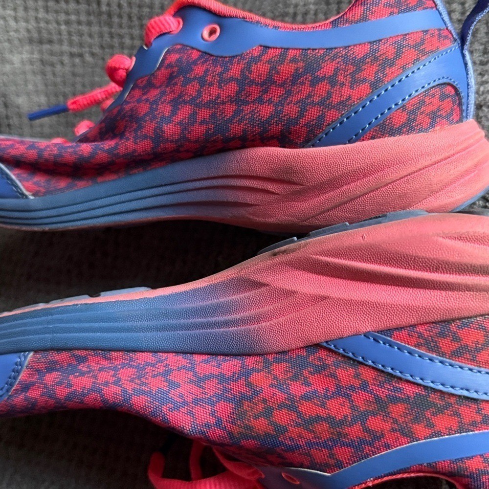 Vionic Python Vivid Blue Pink Patterned Lace Up A… - image 12