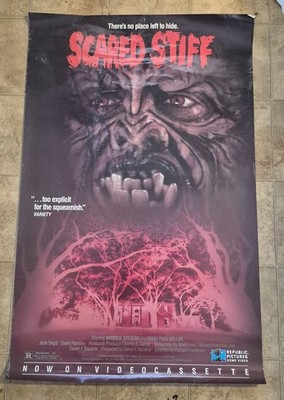 Scared Stiff 1986 HORROR Richard Friedman Video Store PROMO Poster