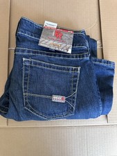 Ariat Women's Flame-Resistant Bootcut Jeans Blue Denim Stretch Medium Wash