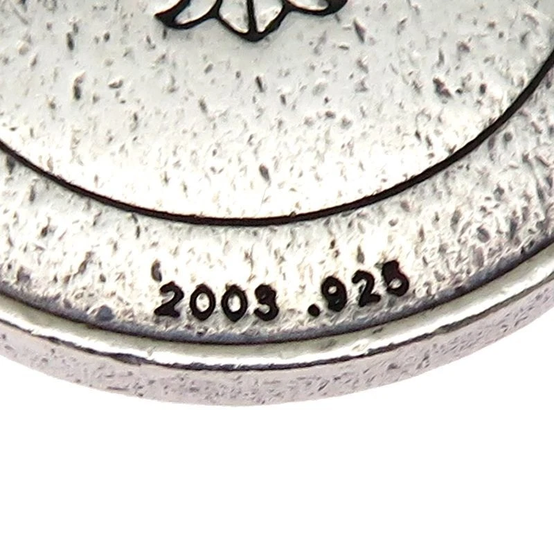 Auténtico Colgante Medallón Ángel Corazones Cromo Superior Sv925 De Colección Foto 4 de 4