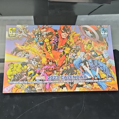 Marvel 2023 Calendar Celebrating Avengers & X-Men 60th Anniversary Heroes