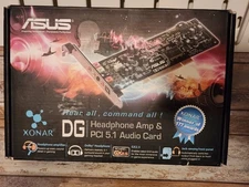 NEW Open Box- ASUS PCI Express Xonar DGX Sound Card PCIE 5.1 Audio Headphone AMP