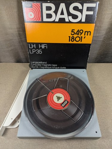 BASF LP35 HiFi 7" Reel to Reel Tape 549m unbenutzt Standard Hub 7 1/2IPS 1/4" - Bild 3 von 5