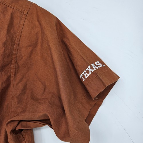 Texas Longhorns Shirt Mens Large Columbia PFG Fishing Vented Short Sleeve FLAWS - Picture 4 of 13