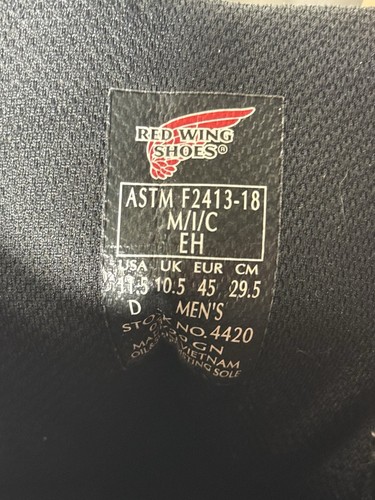 Red Wing 4420 Waterproof, Steel Toe Logger Boots SIZE 11.5 NEW - Picture 9 of 9