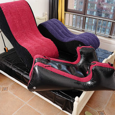 Toughage Sex Pillow Bed Sofa Inflatable Cushion Furniture Cuffs for Couple Love