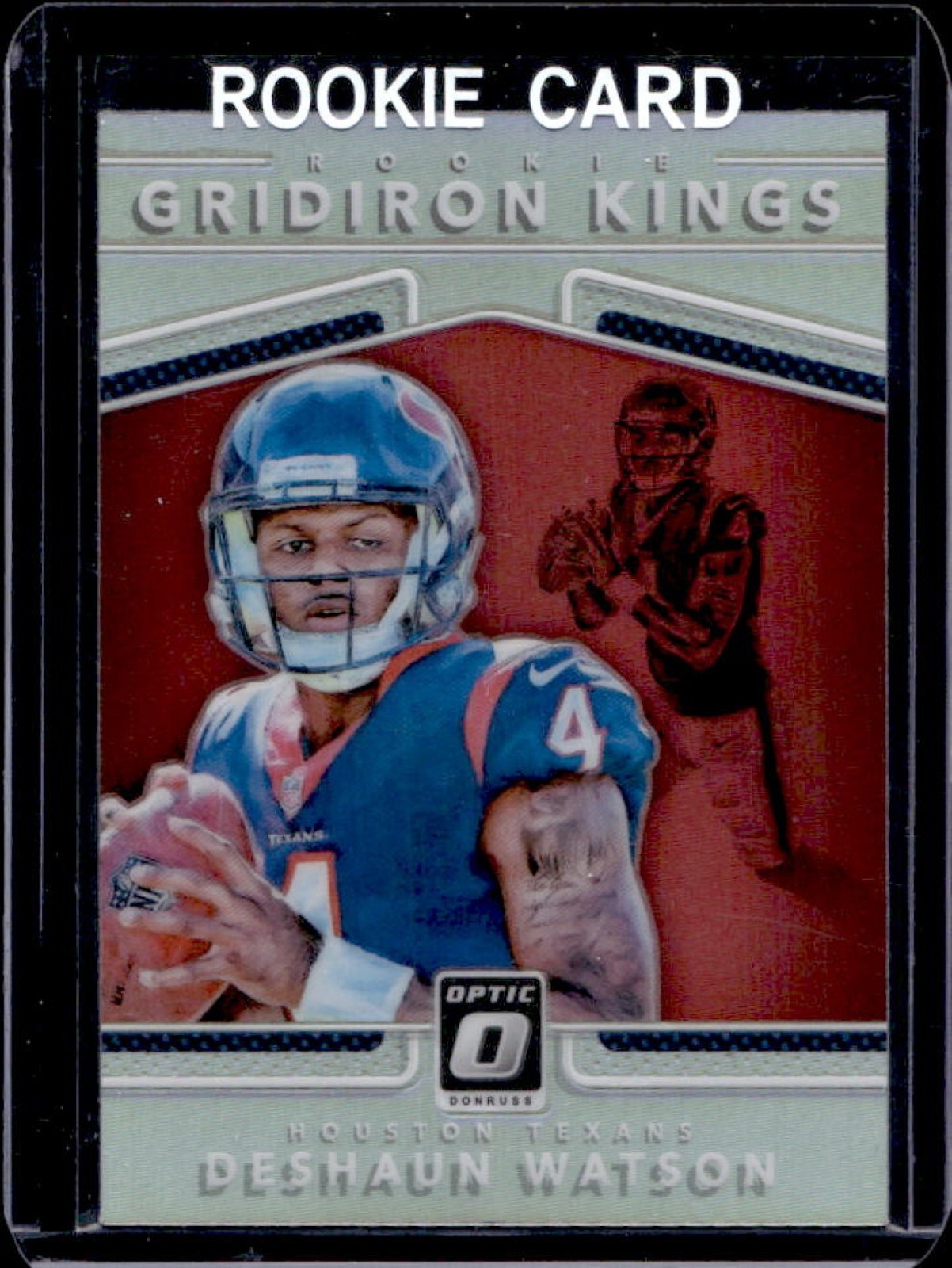 2017 Donruss Optic Deshaun Watson Holo Prizm Gridiron Kings RC #12 Texans