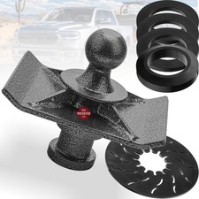 1.5" Raised Gooseneck Hitch Ball 2085295 with Reinforced Square Base, Heavy D...