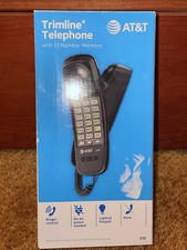 AT T 210BK Trimline Corded Phone Black - Open Box