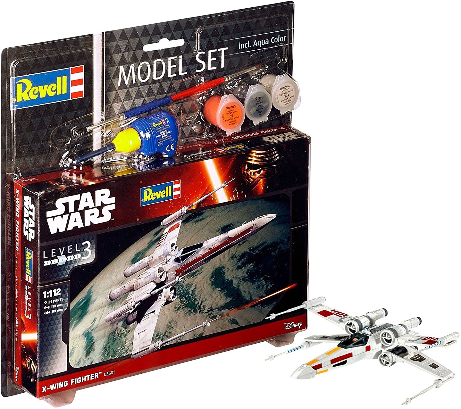 Maquette X-wing Star Wars Revell kit de montage complet prêt à peindre