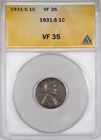 1931-S ANACS VF35 Lincoln Wheat Penny San Francisco Mint