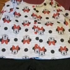 Disney Minnie Mouse Girls 2-Piece Outfit Set Long Sleeve Top Pants