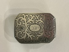 George III Silver Gilt Vinaigrette Birmingham 1807 John Shaw, Floral Engraving