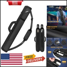 Heavy-Duty Pool Stick Case with Adjustable Strap - Ideal Storage for Billiards