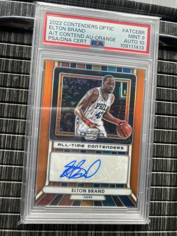 Contenders Optic All-Time Contenders 2022-23 naranja marca Prizm Elton automático/25 Foto 2 de 4