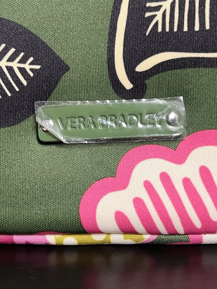 Vera Bradley - Neoprene Medium Tablet Sleeve Case - Olivia Pink Green Zipper - Image 2 of 4