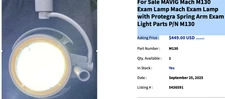 Mavig Exam Lamp and Spring Arm new