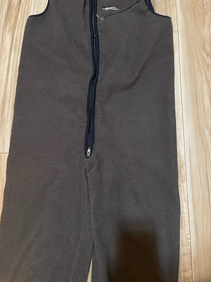 Simms Polartec Fleece Under Wader Fishing Bibs Made In USA Sz Large - Image 4 of 4