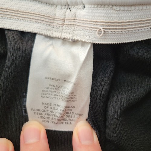 Pantaloncini Kentucky Nike da uomo Large L High Rise Basketball 9" cuciture interne pull on neri * - Foto 9 di 10