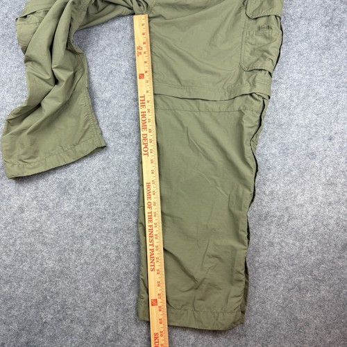REI Convertible Pants Mens 35x29.5 Olive Green Lightweight Cargo Tag Size XL 30L - Picture 15 of 18