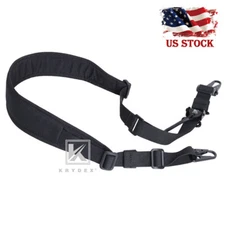 KRYDEX Modular Sling 2 / 1 Point Padded Tactical Shooting Sling  Black