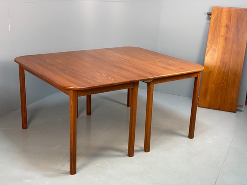 Vintage Solid Teak Extending Modular Rectangular Dining Table Unique EB8848 MWOO - Picture 24 of 24