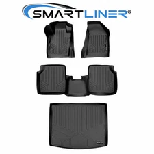 SMARTLINER Floor Mats and Cargo Liner Behind 2nd Row for 2017-2025 Compass Black