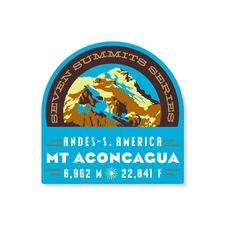 Mt. Aconcagua Seven Summits Decal Sticker