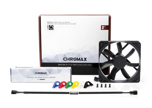 NF-S12A PWM chromax.Black.Swap Ventilateur Silencieux Haut de Gamme 4 Broches... - Afbeelding 2 van 5