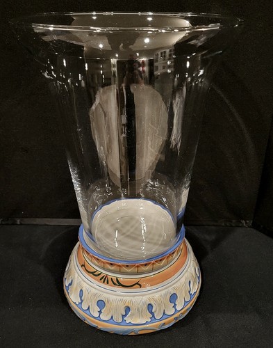 FITZ & FLOYD RECAMO HURRICANE LAMPE UND GLOBUS ZWEITEILIGES SET 15" SELTEN - Bild 1 von 6