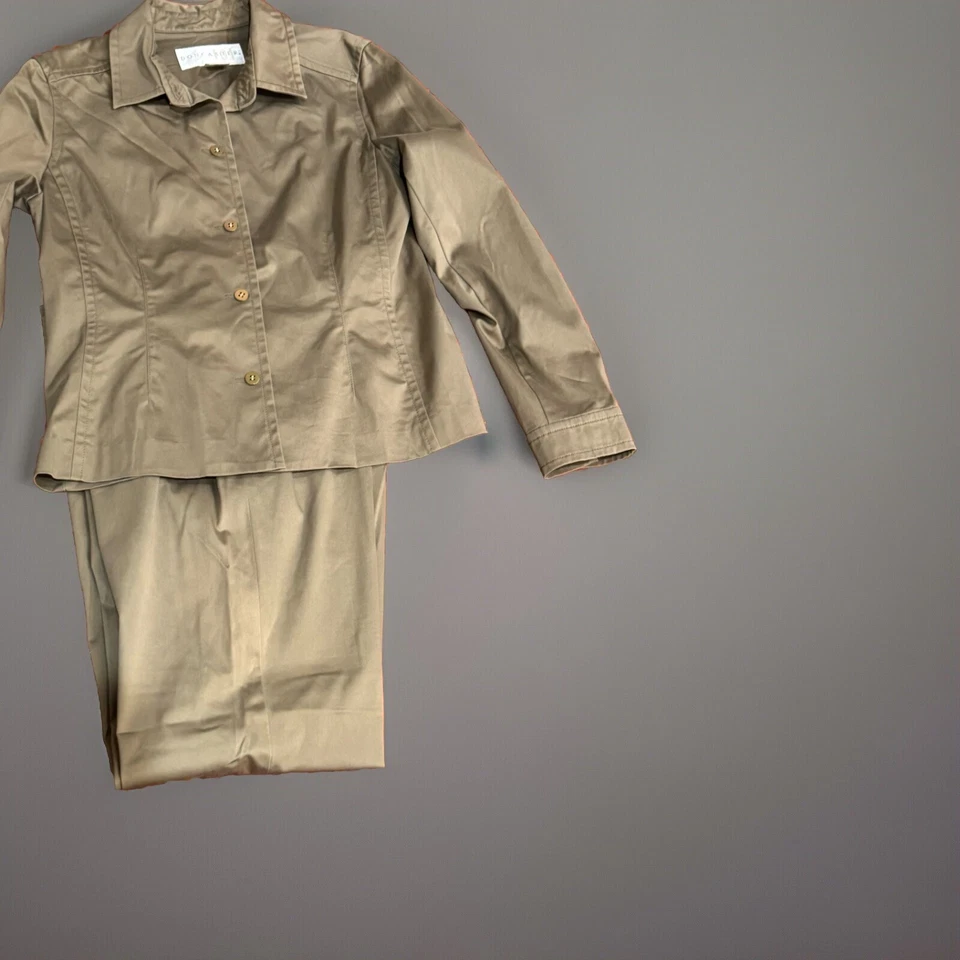 TRAJE PANTALÓN DONCASTER MUJER 2 PIEZAS Talla 4 MARRÓN CUADROS Foto 2 de 4