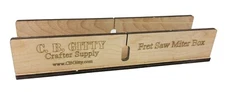 Laser-cut Miter Box Kit for Fretting Cigar Box Guitar necks up to 1.5" wide