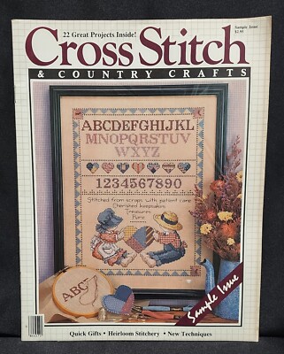 Cross Stitch & Country Crafts Sample Issue 22 Projects Design Booklet Vintage