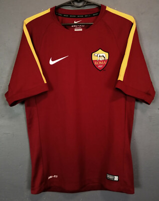 NIKE MENS AS ROMA 2017/2018 TRAINING SOCCER FOOTBALL SHIRT JERSEY