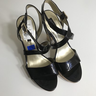 nine west black block heels