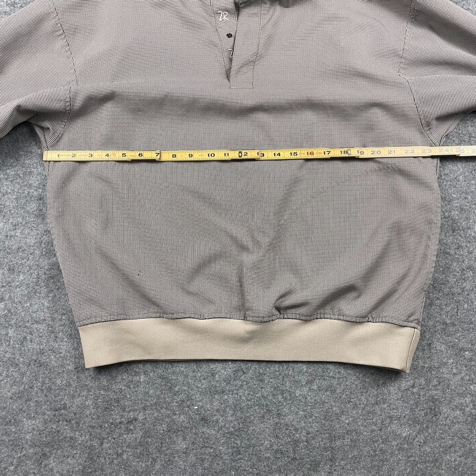 Zero Restriction Pullover Men M Brown Snap Puppys… - image 8