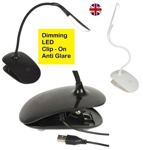 LED USB Clip On Flexible Desk Lamp Dimmable Zoom Bed Read Table Study Light UK - 第 1/14 張圖片
