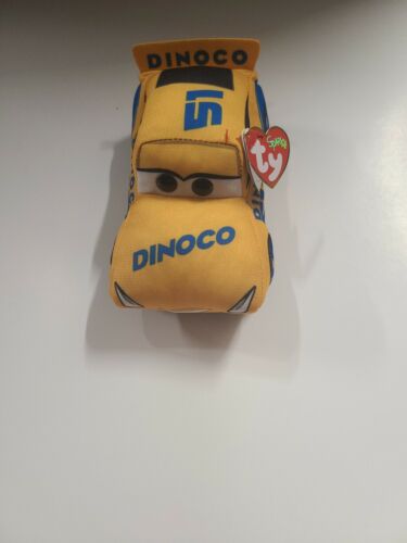 Ty Sparkle Disney Pixar Cars 3 Cruz Ramirez Dinoco Race Car Plush Stuffed Toy - Picture 1 of 5