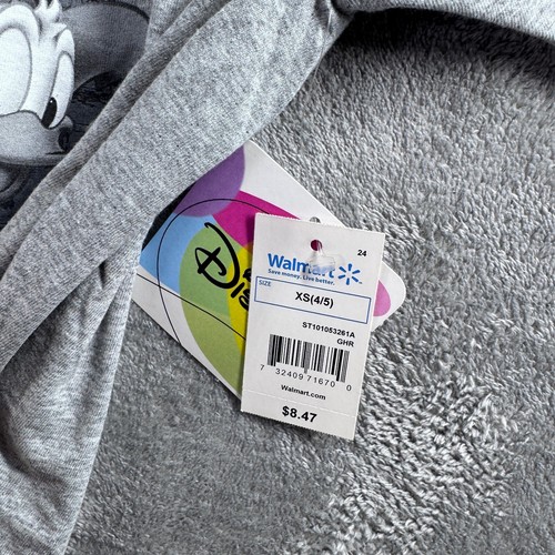 2018 Disney Mickey Goofy Gray Graphic Short Sleeve T-Shirt Kids XS Crew Neck - Picture 4 of 8