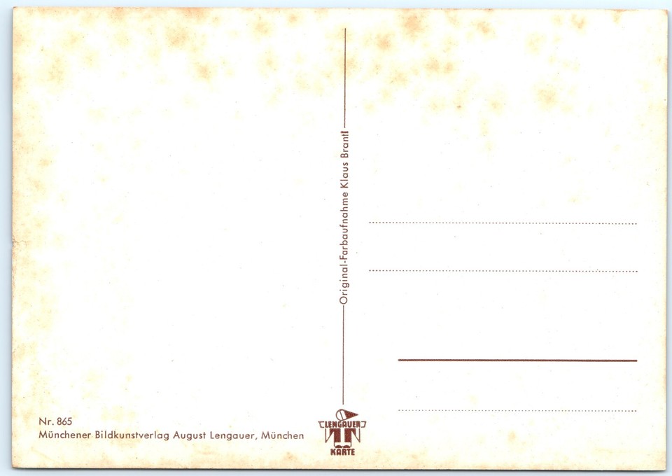 c1970s Munich, Germany Marienplatz Square Mary Column Night Chrome 4x6