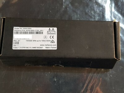 Mellanox MMA1B00-C100_QP1 Optical Transceiver 100GbE QSFP28 MPO SR4 UT 100M DDMI