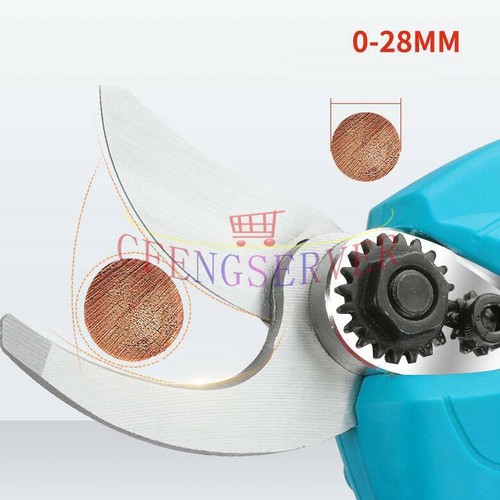 28mm Branch Cutter Trimmer Electric Garden Pruning Shears Scissors Tools Kit NEW - Picture 7 of 10