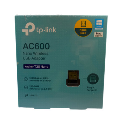 TP-Link AC600  Archer T2U USB WLAN Adapter Nano Dualband Windows Mac OS NEUWARE