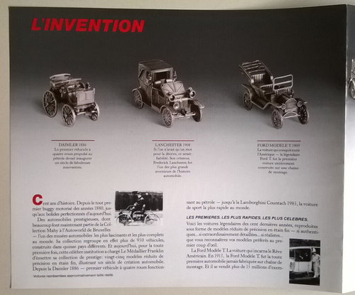 Brochure Autoworld-Le Médaillier Franklin : Les plus belles Automobiles du Monde - Picture 4 of 8