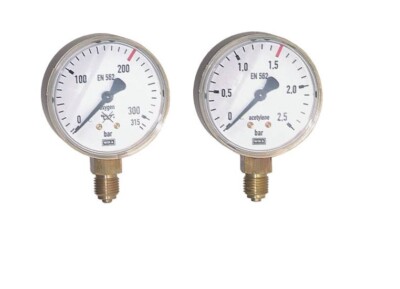 WIKA Schweißtechnikmanometer Manometer Ø63mm G1/4 Schweißen Schweißgerät Druck