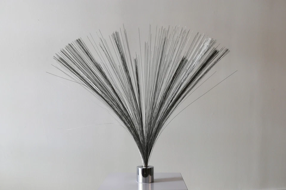 Spray Escultura Cromo Estilo Harry Bertoia Vintage Foto 3 de 4