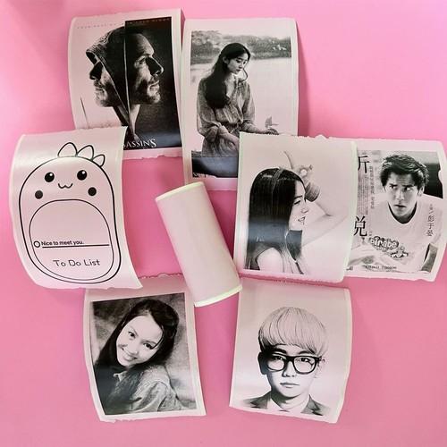 6 Rolls Easy to use Mini Thermal Printer Stickers Kids Instant Camera - Afbeelding 12 van 12