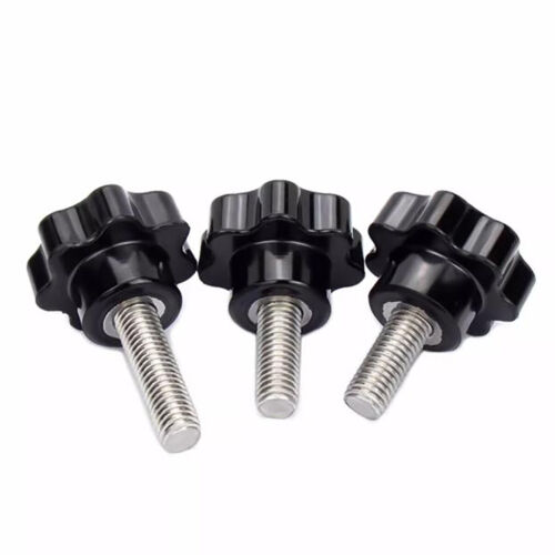 M4,5,6,8,10,12 Plastic Rosette Thumb Screws Star Hand Grip Knob Bolts Thumbscrew - Picture 7 of 76